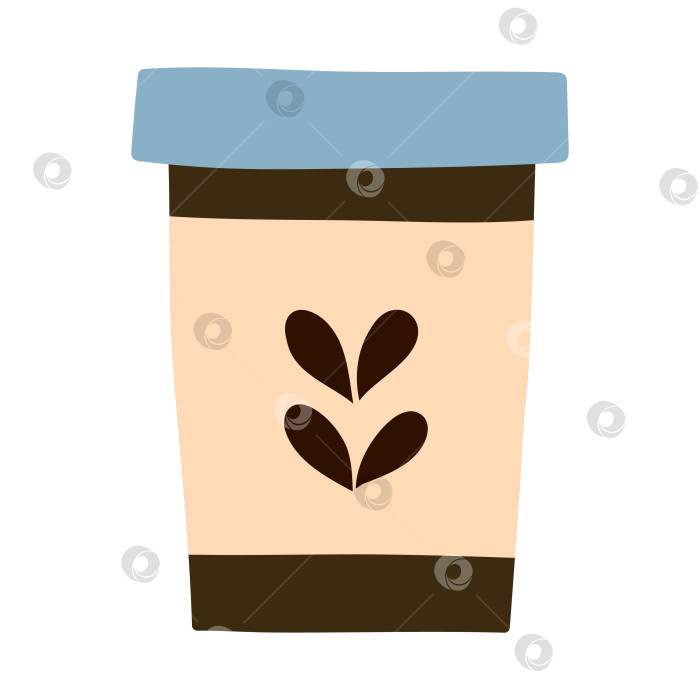 Скачать Чашка кофе, какао, выделенная на белом фоне фотосток Ozero