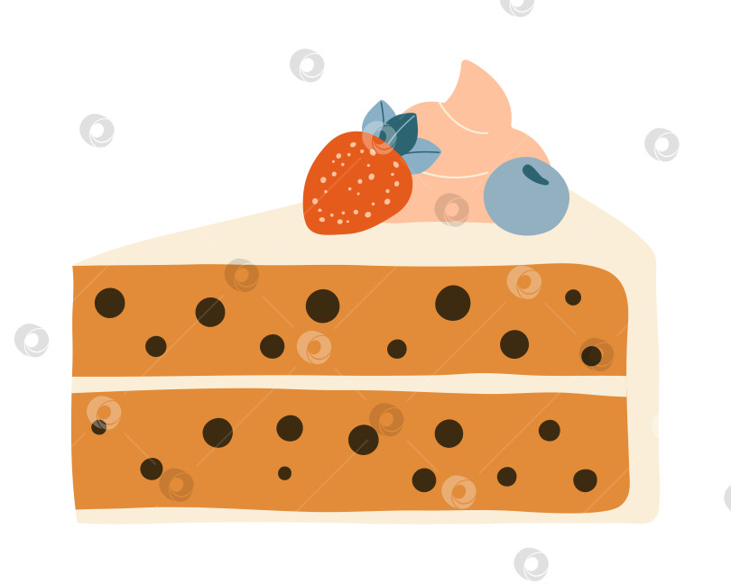 Скачать Праздничный торт, выделенный на белом фоне фотосток Ozero