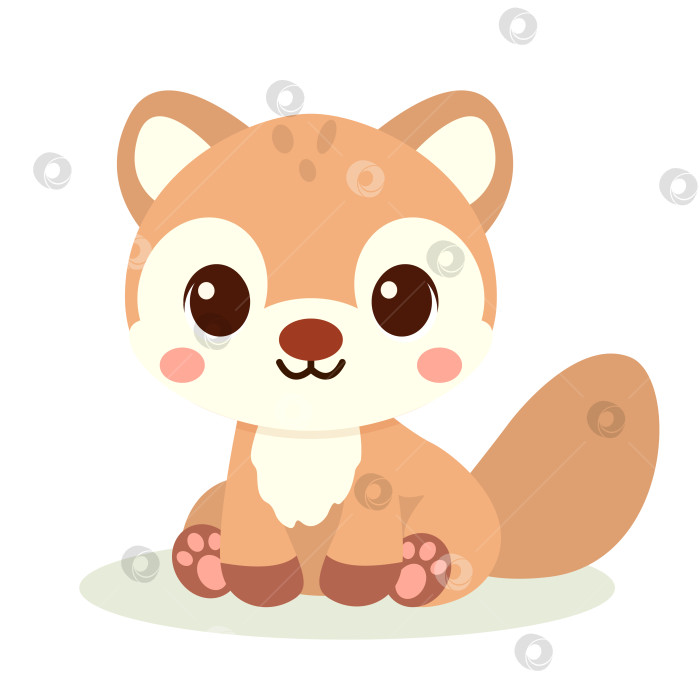 Скачать Милый детеныш куницы-охотника фотосток Ozero