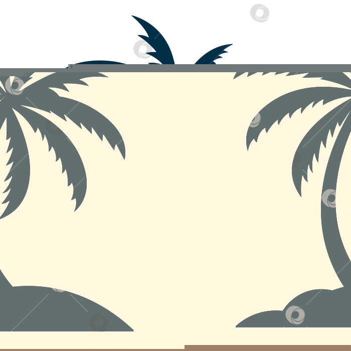 Скачать Черный силуэт пальмы, выделенный на белом фоне фотосток Ozero