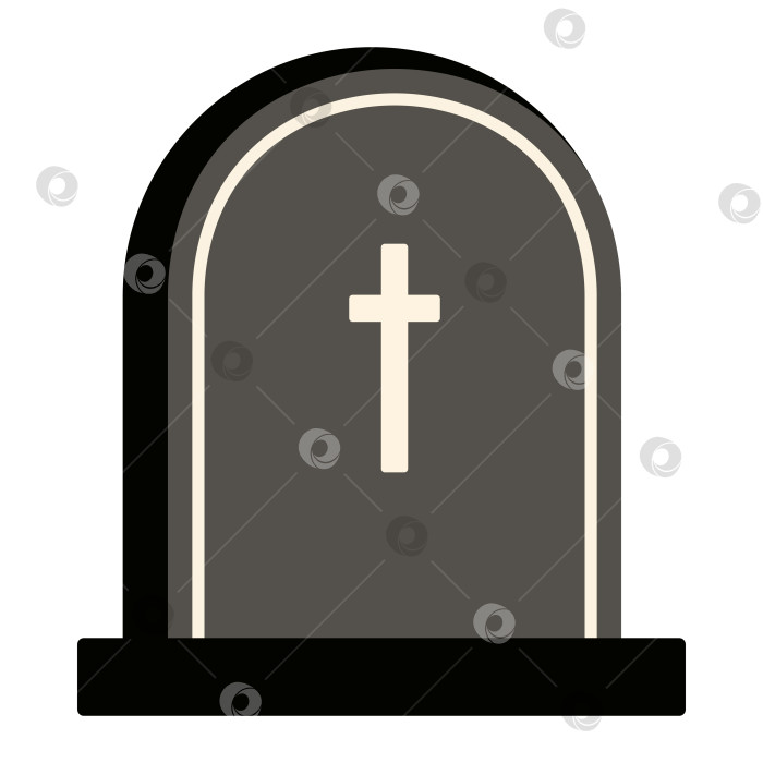 Скачать Надгробный камень для дизайна Хэллоуина, изолированный на белом фоне. фотосток Ozero