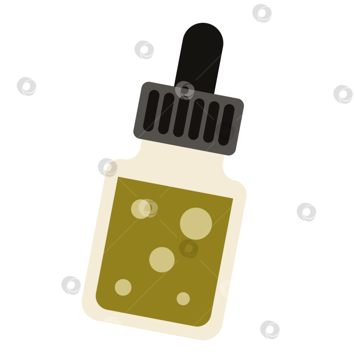 Скачать Бутылка с ядом для дизайна Хэллоуина, изолированная на белом фоне. фотосток Ozero