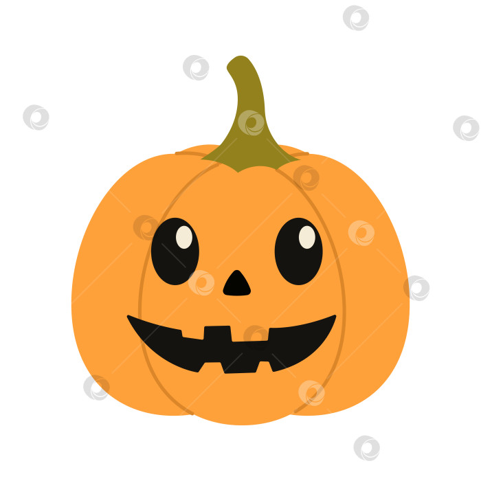 Скачать Тыквы с лицами для дизайна Хэллоуина, изолированные на белом фоне фотосток Ozero