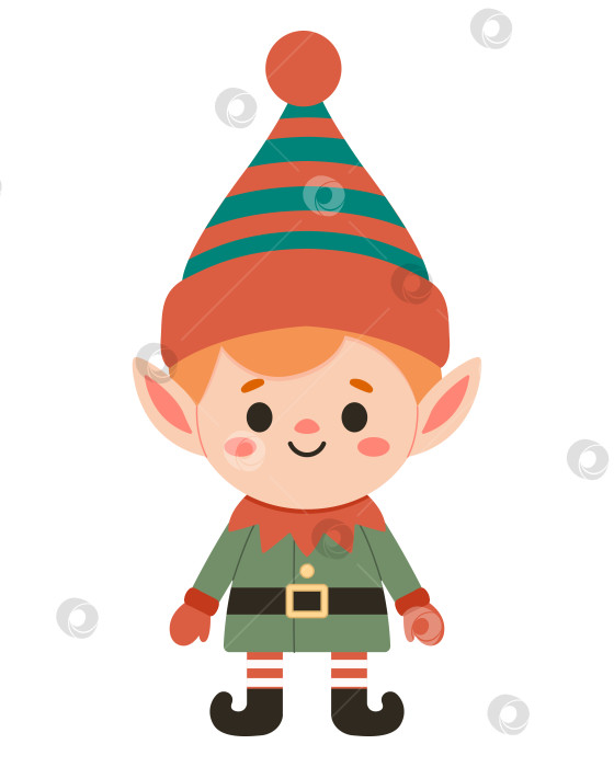 Скачать Маленький рождественский эльф мужского пола фотосток Ozero