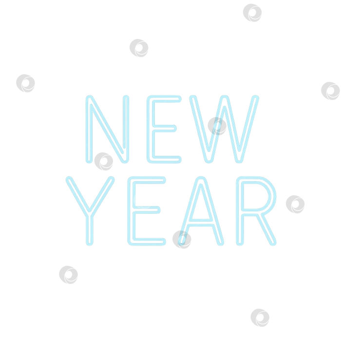 Скачать Новогодний текст, выделенный на прозрачном фоне, концепция празднования фотосток Ozero