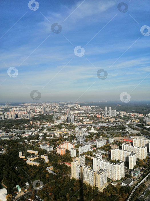 Скачать Москва с Останкинской телебашни фотосток Ozero