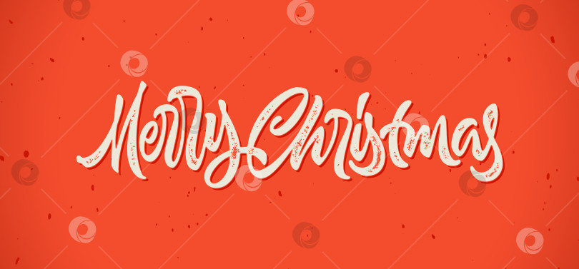 Скачать Поздравительная рождественская каллиграфическая открытка с надписью от руки в стиле хипстерской винтажной печати для зимних рождественских праздников фотосток Ozero