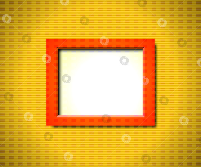 Скачать Красная прямоугольная рамка фотосток Ozero