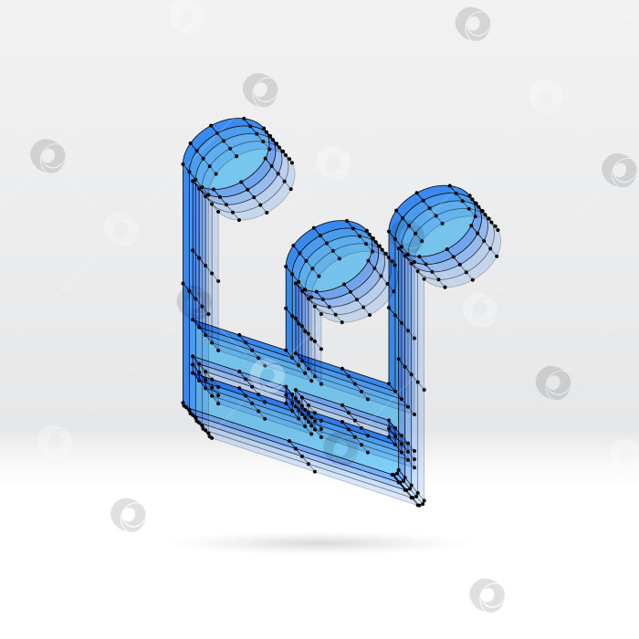 Скачать Прозрачная музыкальная нота с пунктирной схемой фотосток Ozero