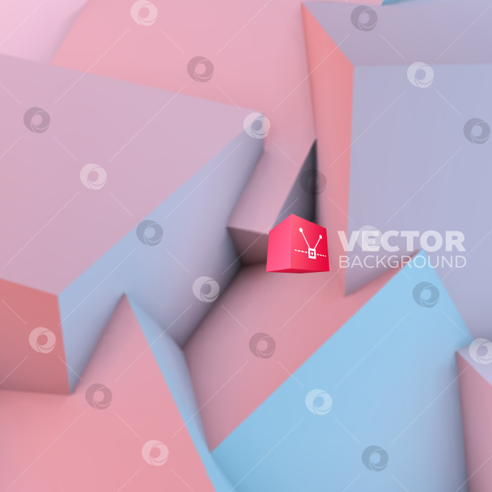 Скачать Абстрактный фон с розовым кварцем и кубиками безмятежности фотосток Ozero