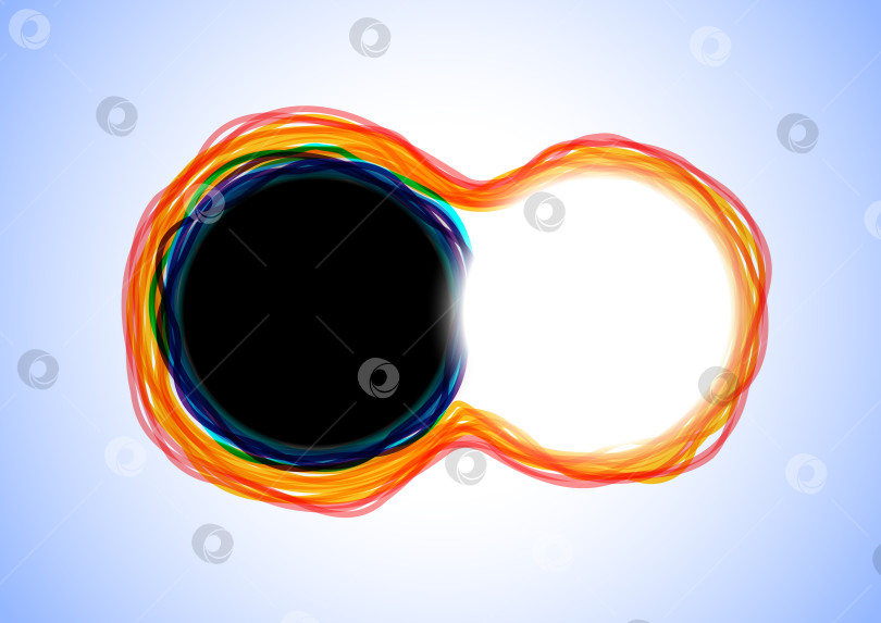 Скачать Знак бесконечности с черными и белыми кругами фотосток Ozero