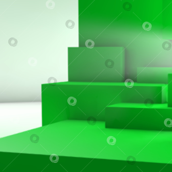 Скачать Абстрактный фон с накладывающимися друг на друга геометрическими кубами фотосток Ozero