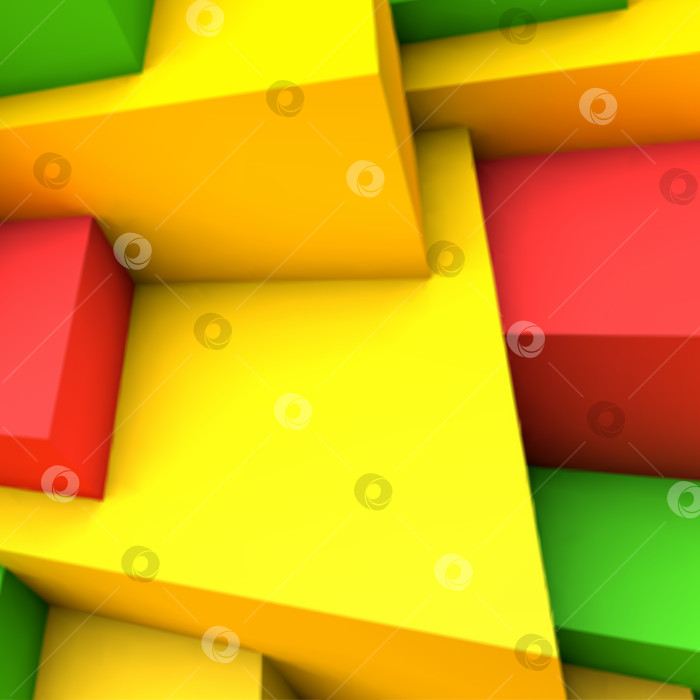 Скачать Абстрактный фон с разноцветными кубиками фотосток Ozero