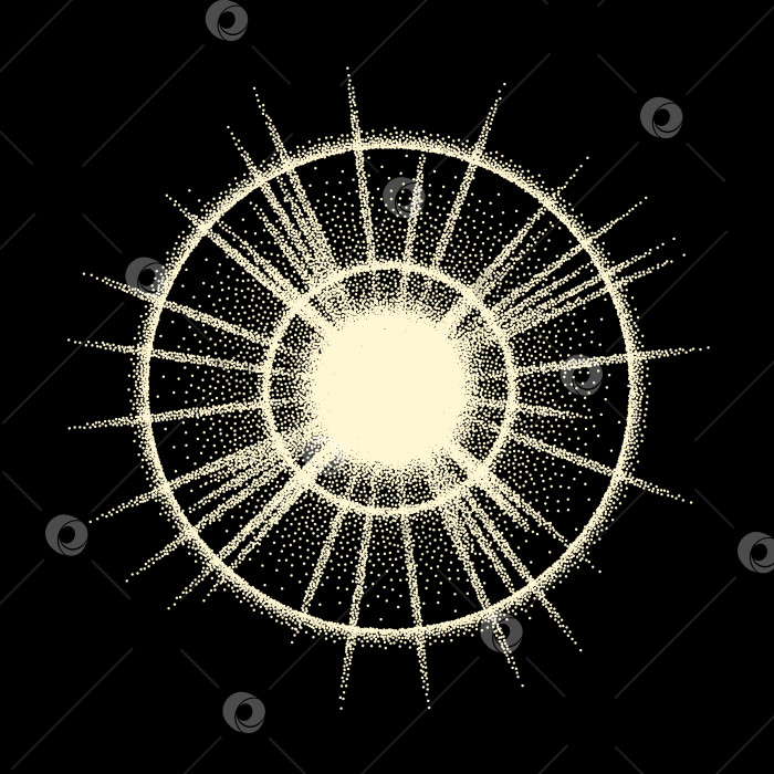 Скачать Винтажная точечная звезда, солнечный луч или взрыв с лучами фотосток Ozero