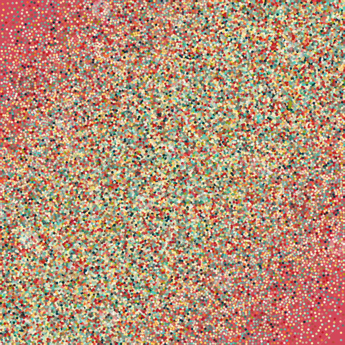 Скачать Плоский цветной орнамент с ретро-полутоновыми точками фотосток Ozero