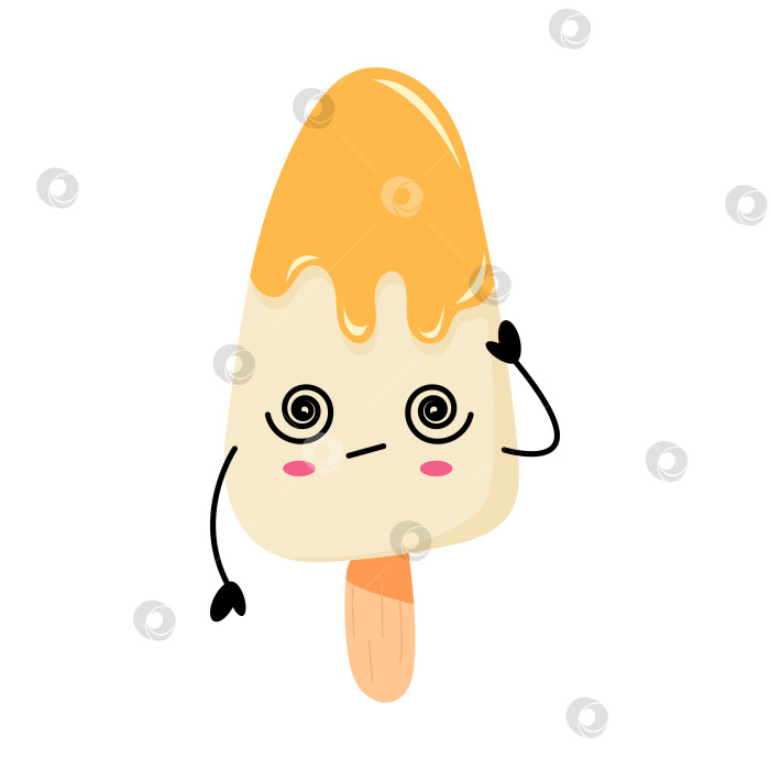 Скачать Милый кавайный персонаж из эскимо-мороженого фотосток Ozero