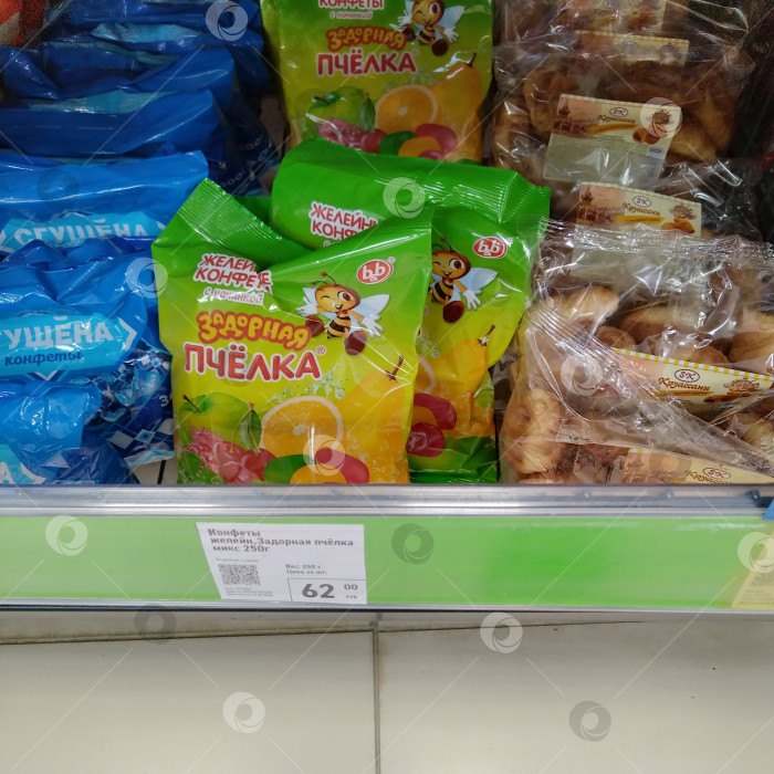 Скачать Отделила мармелада в магазине "Фикс Прайс". фотосток Ozero