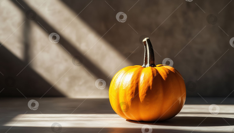 Скачать Идеальный тыквенно-серый Бетон, минималистичный Теплый свет фотосток Ozero