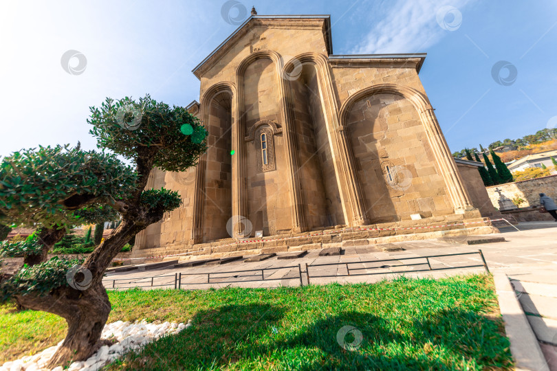 Скачать Мцхета, Грузия - ноябрь 2023 года: Монастырь Самтавро. Уникальное, духовно богатое место! Соленое. фотосток Ozero