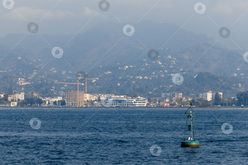 Скачать Панорама Батумского морского порта на фото города и гор фотосток Ozero