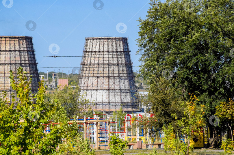 Скачать Тепловая электростанция ТЭЦ фотосток Ozero