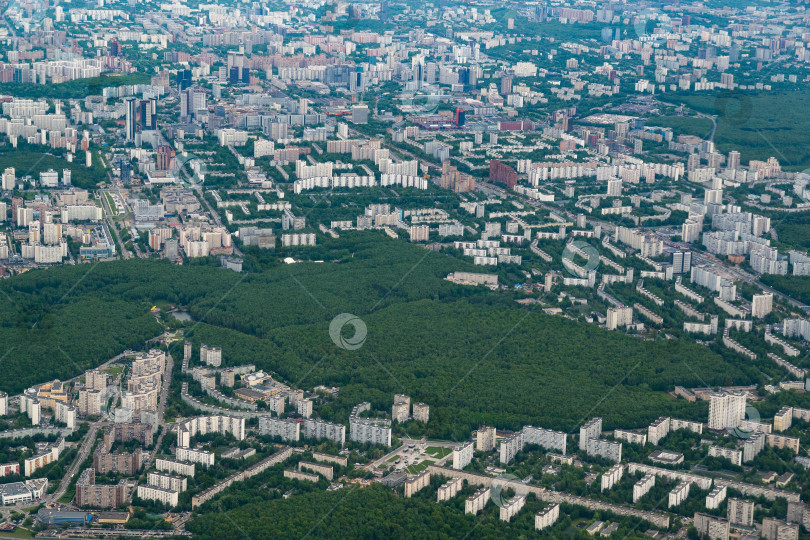 Скачать Российская столица с высоты птичьего полета фотосток Ozero