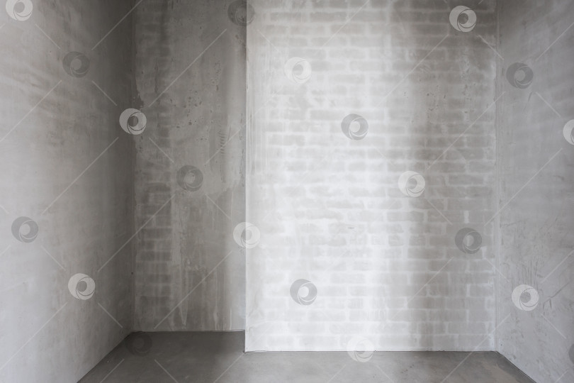 Скачать интерьер квартиры без отделки в серых тонах фотосток Ozero