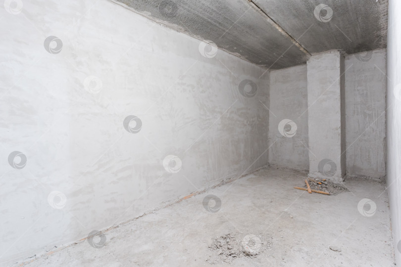 Скачать интерьер квартиры без отделки в серых тонах фотосток Ozero