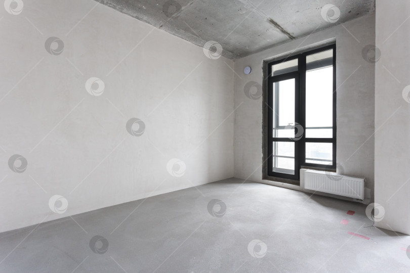 Скачать интерьер квартиры без отделки в серых тонах фотосток Ozero