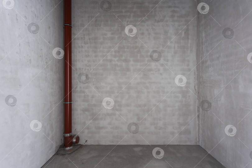 Скачать интерьер квартиры без отделки в серых тонах фотосток Ozero