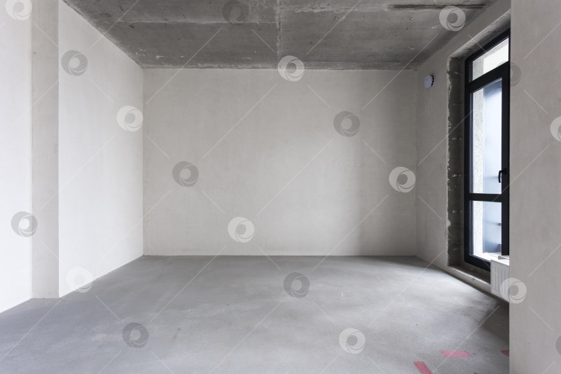 Скачать интерьер квартиры без отделки в серых тонах фотосток Ozero