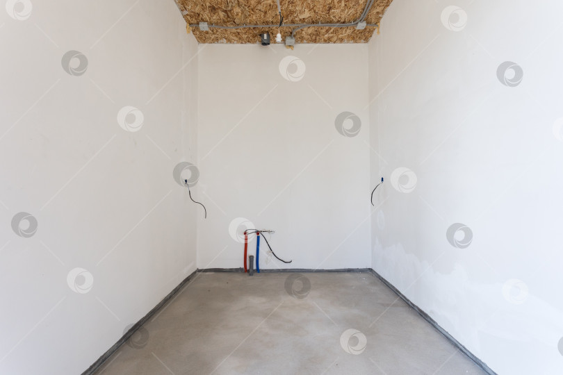 Скачать интерьер квартиры без отделки в серых тонах фотосток Ozero