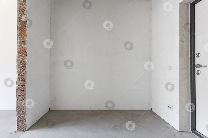 Скачать интерьер квартиры без отделки в серых тонах фотосток Ozero