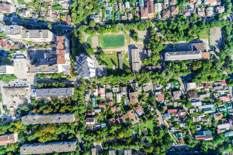 Скачать Жилые районы курорта Геленджик. Вид сверху фотосток Ozero