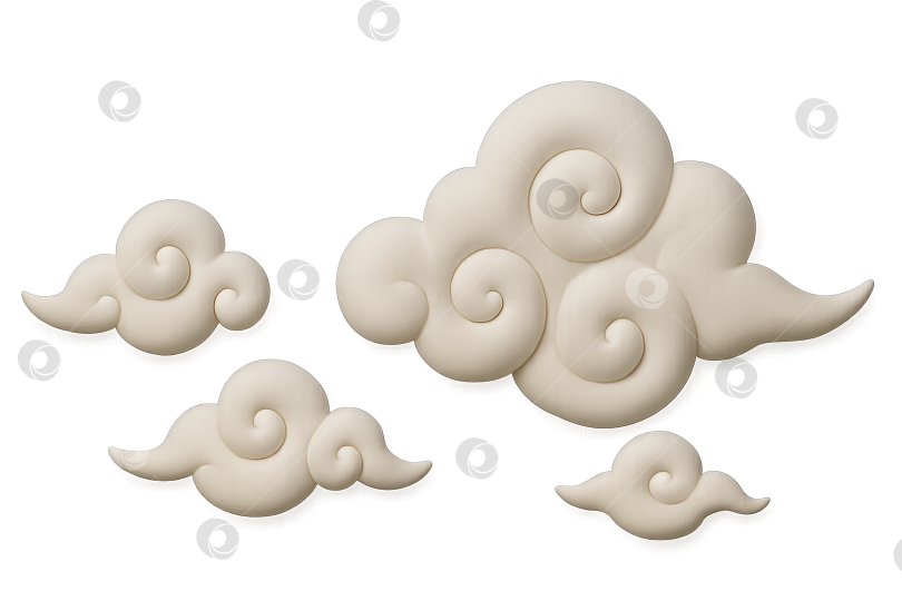 Скачать Облака фестиваля середины осени, изолированные на прозрачном фоне фотосток Ozero