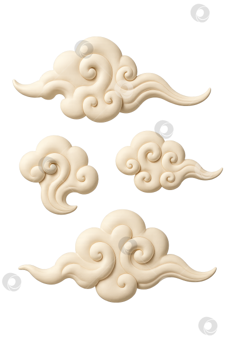 Скачать Облака фестиваля середины осени, изолированные на прозрачном фоне фотосток Ozero