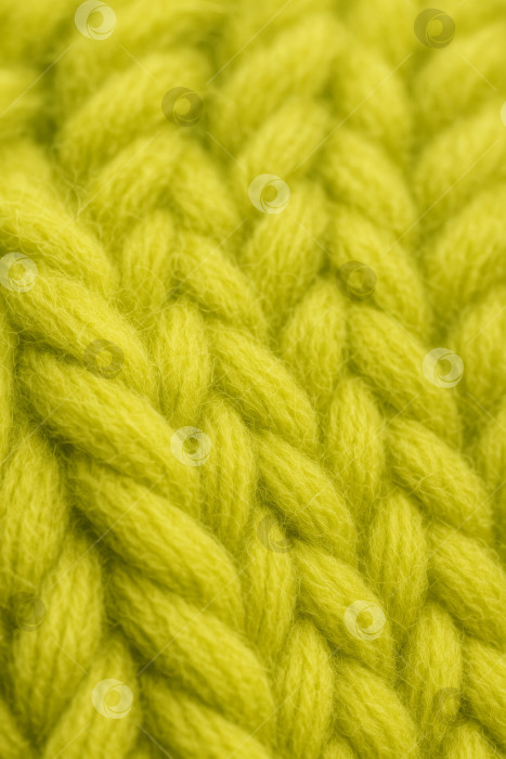 Скачать Вязаная текстура цвета шартрез, вид крупным планом, идеально подходящая для фона фотосток Ozero