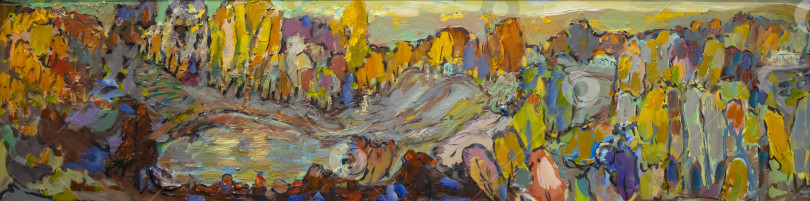 Скачать Картина маслом на оргстекле фотосток Ozero