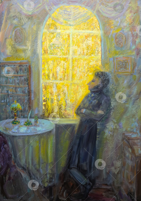 Скачать Картина маслом на холсте фотосток Ozero