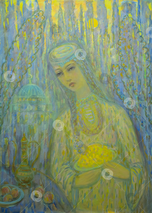 Скачать Картина маслом на холсте фотосток Ozero