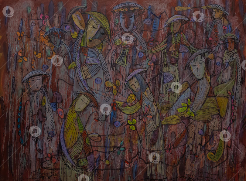 Скачать Картина маслом на холсте фотосток Ozero