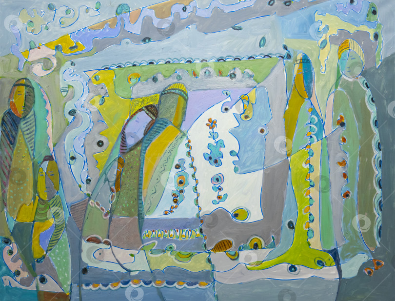 Скачать Картина маслом на холсте фотосток Ozero