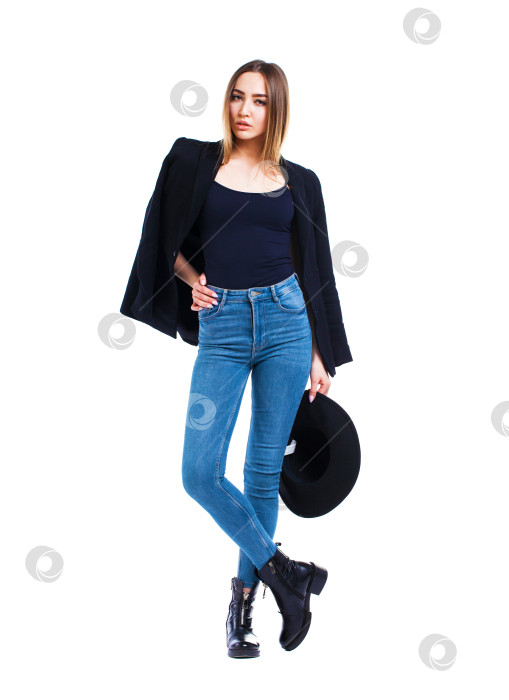 Скачать Портрет красивой молодой женщины фотосток Ozero