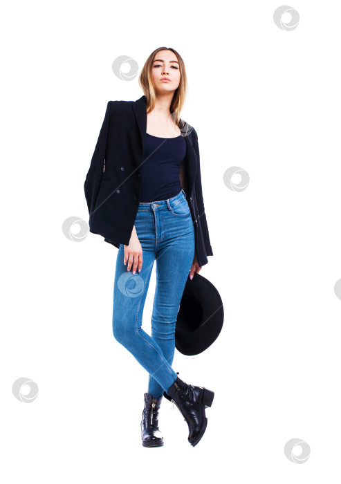 Скачать Портрет красивой молодой женщины фотосток Ozero