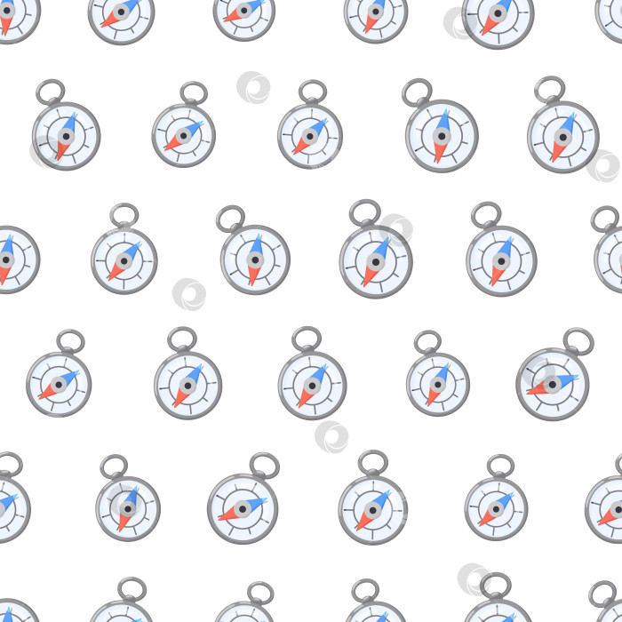 Скачать Бесшовный узор с дорожными компасами фотосток Ozero