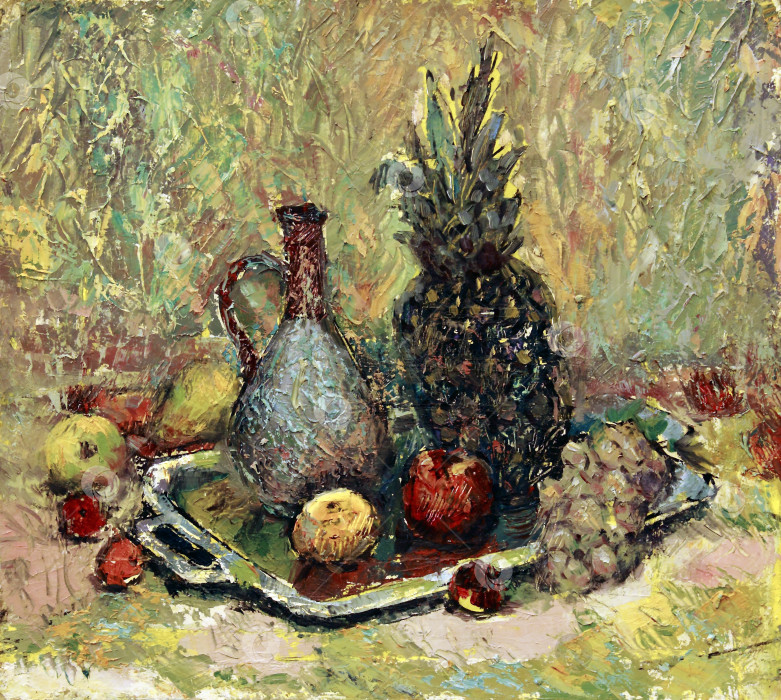 Скачать Картина маслом на холсте фотосток Ozero