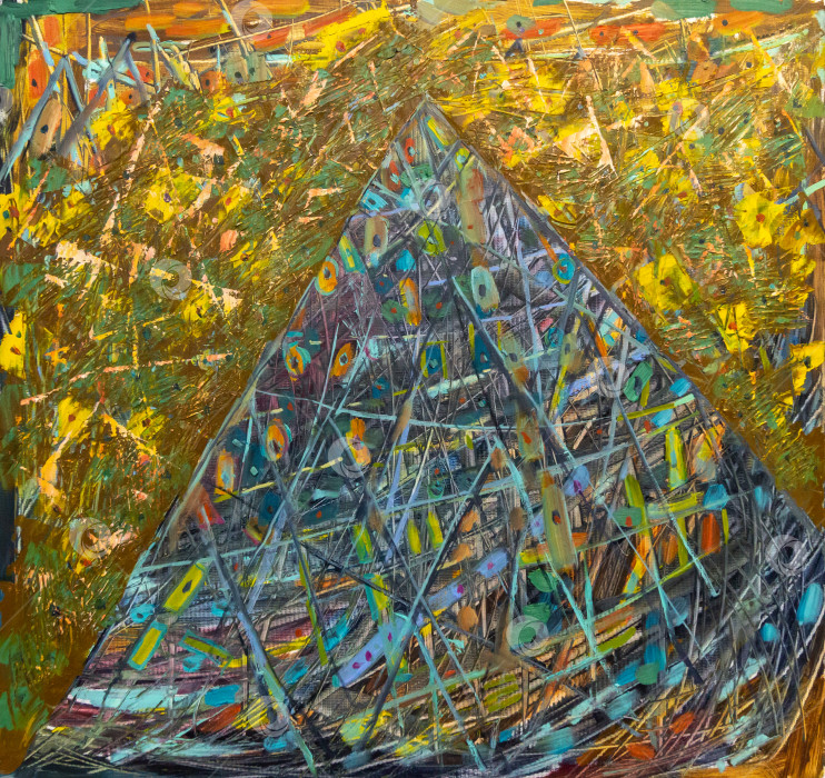 Скачать Картина маслом на холсте фотосток Ozero