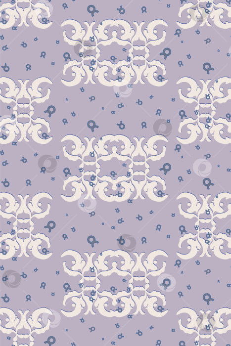 Скачать Старинные элементы в виде небольших фигур и стилизованных листьев, похожие на древнерусскую роспись. фотосток Ozero