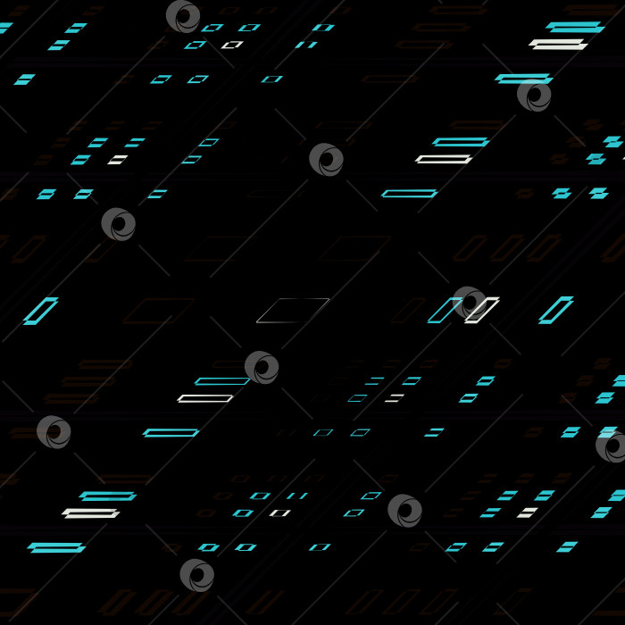 Скачать На темном фоне изображены светящиеся зеленые и бежевые геометрические фигуры в виде прямоугольников в перспективе. фотосток Ozero