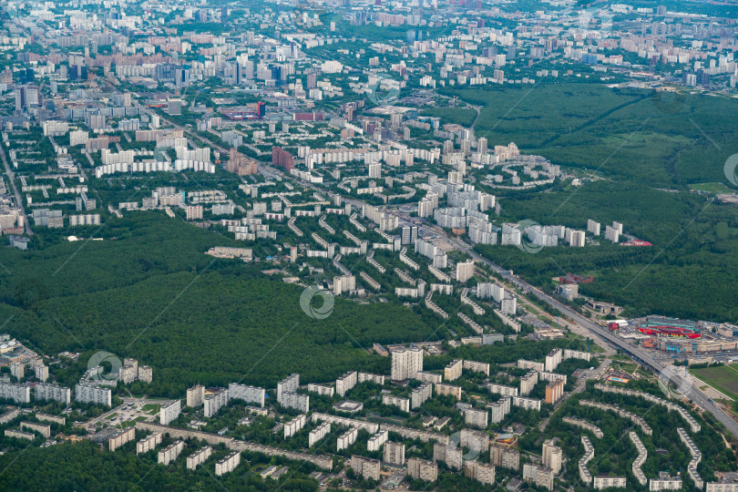 Скачать Москва с высоты птичьего полета фотосток Ozero